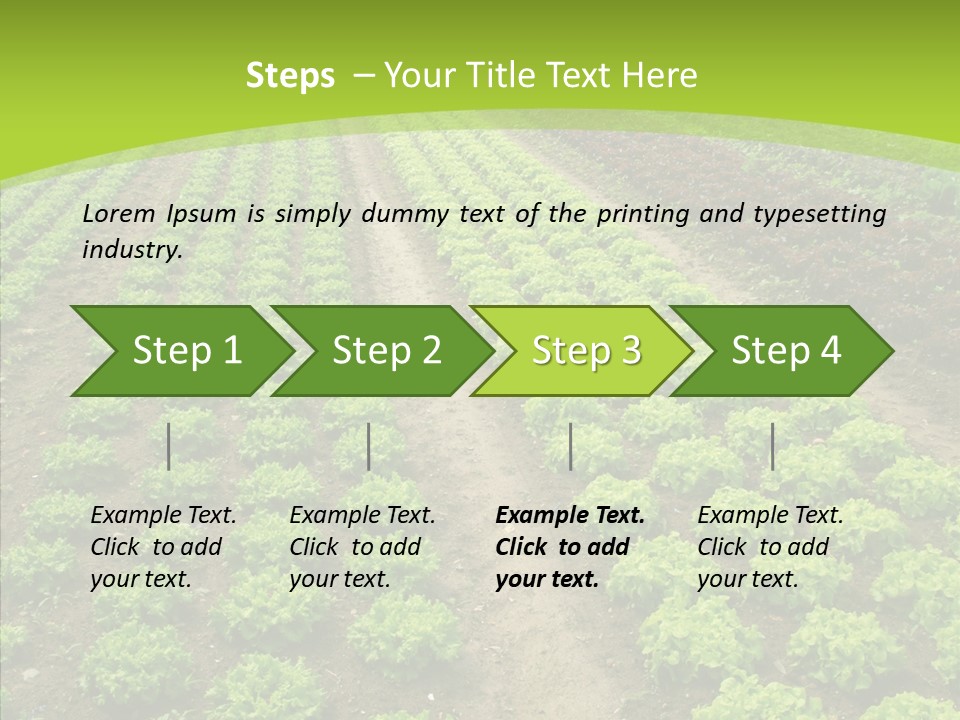 Outdoors Farmland Vitamin PowerPoint Template