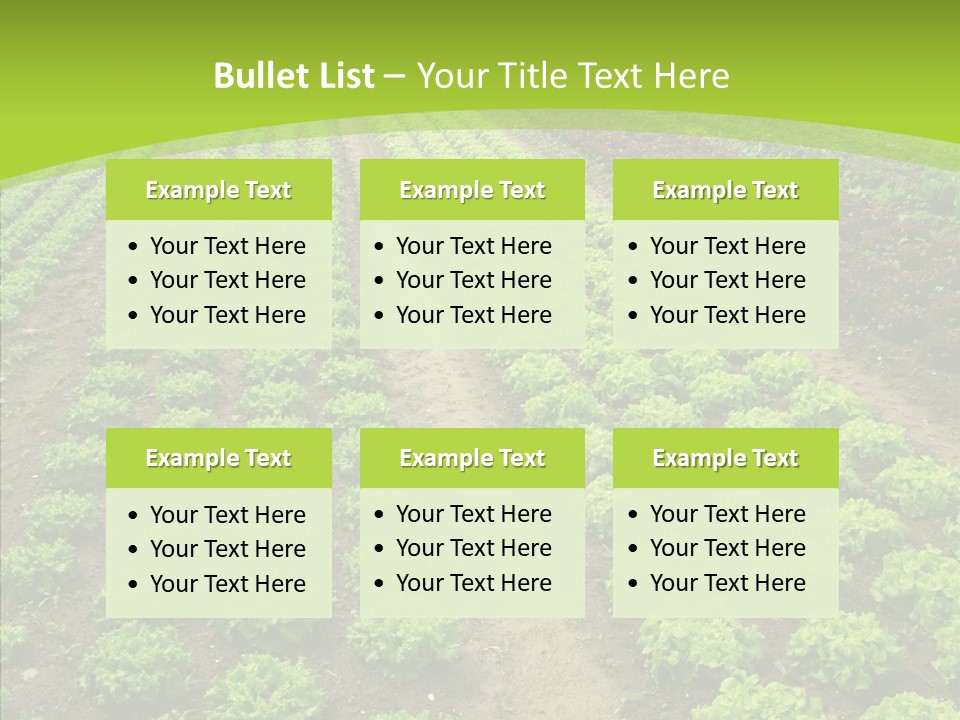 Outdoors Farmland Vitamin PowerPoint Template