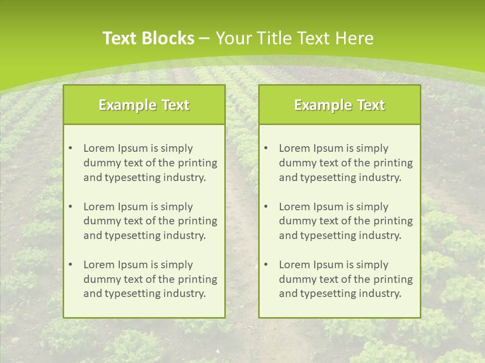 Outdoors Farmland Vitamin PowerPoint Template