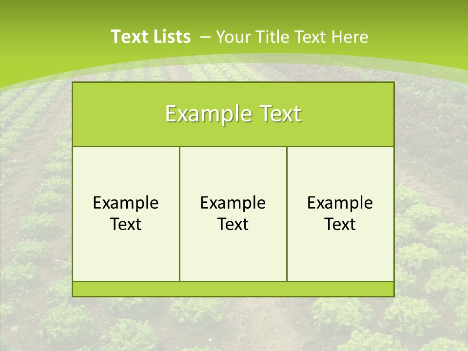 Outdoors Farmland Vitamin PowerPoint Template