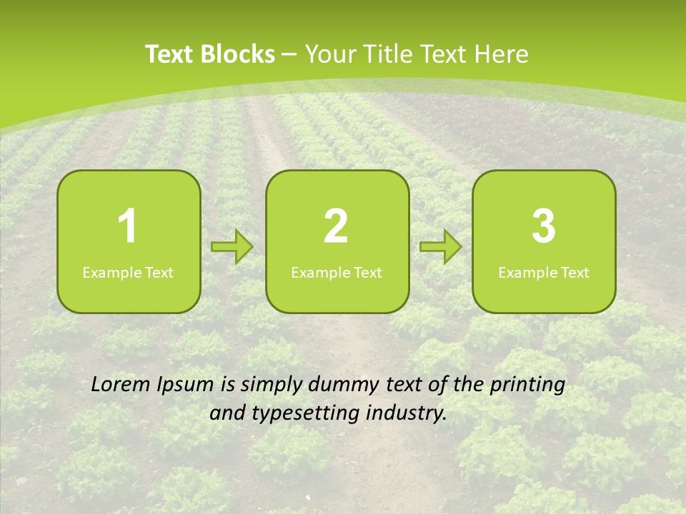 Outdoors Farmland Vitamin PowerPoint Template