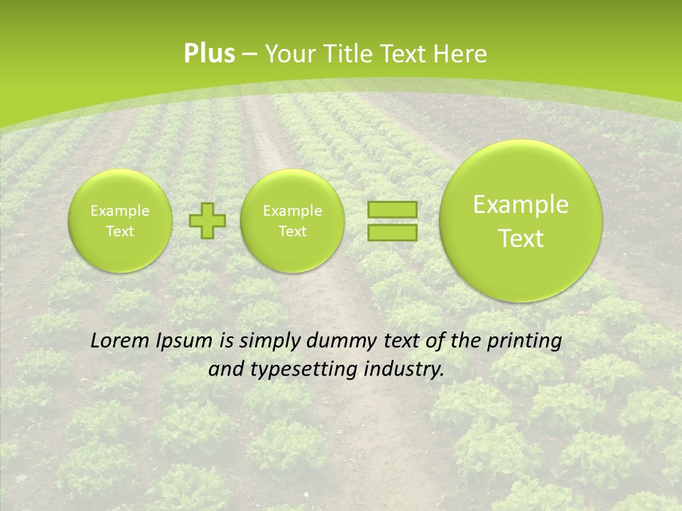 Outdoors Farmland Vitamin PowerPoint Template