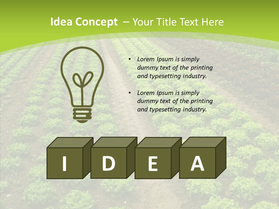 Outdoors Farmland Vitamin PowerPoint Template