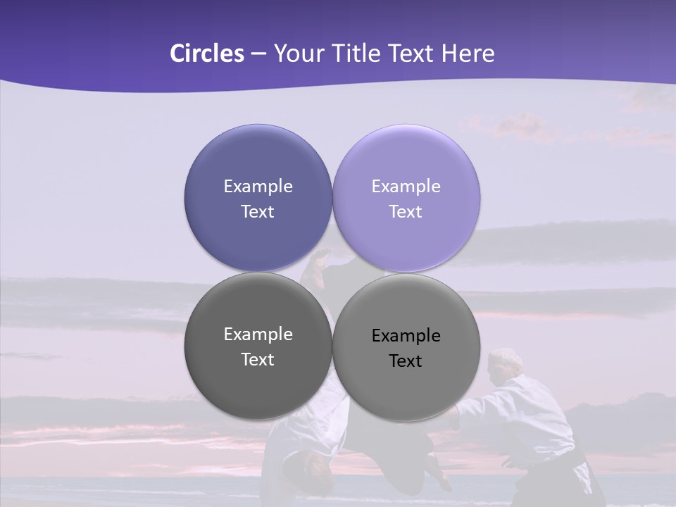 Catching Karate Martial PowerPoint Template