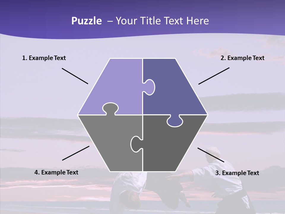 Catching Karate Martial PowerPoint Template