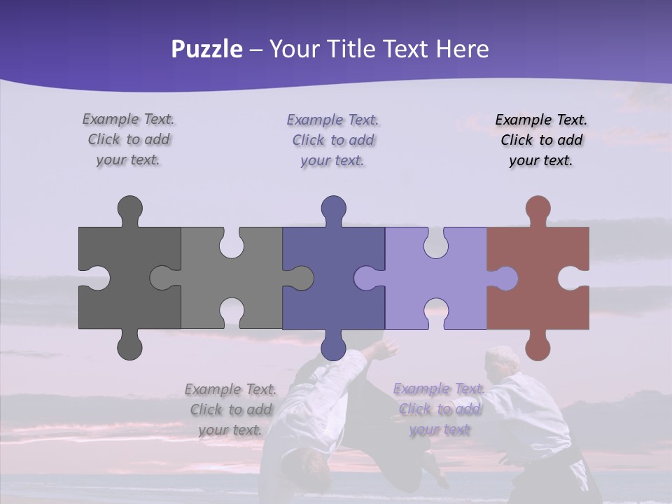 Catching Karate Martial PowerPoint Template