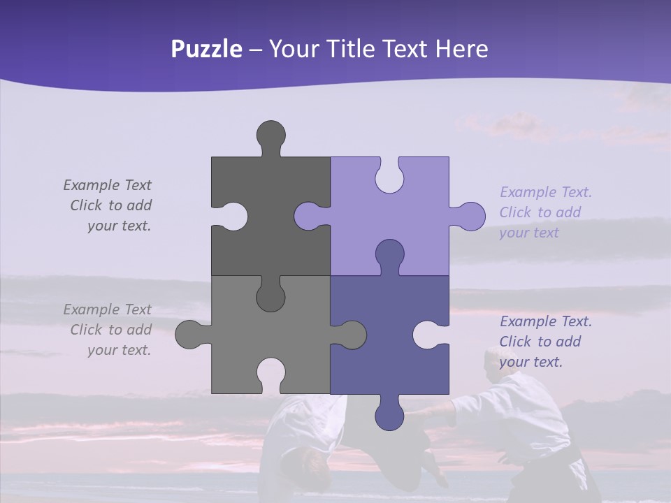 Catching Karate Martial PowerPoint Template