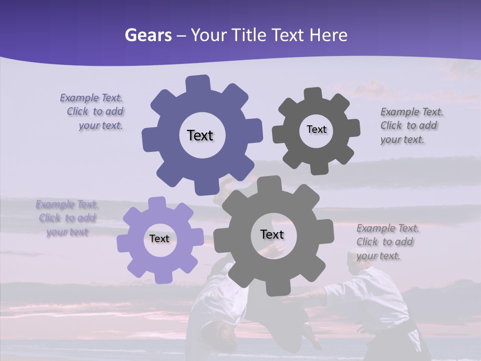 Catching Karate Martial PowerPoint Template