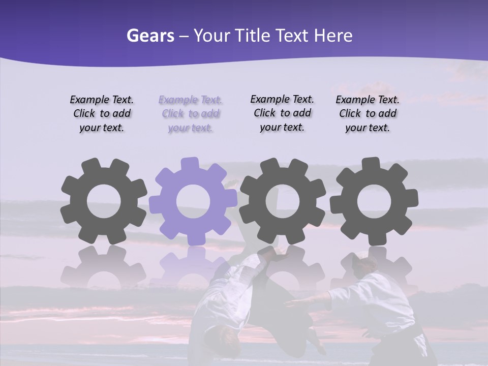 Catching Karate Martial PowerPoint Template