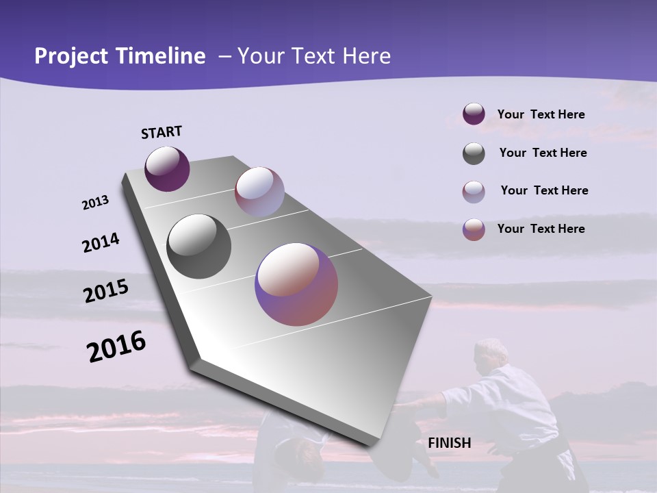 Catching Karate Martial PowerPoint Template