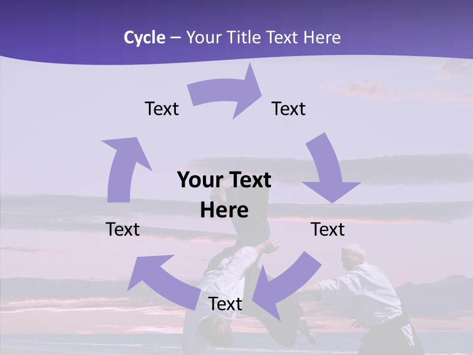 Catching Karate Martial PowerPoint Template