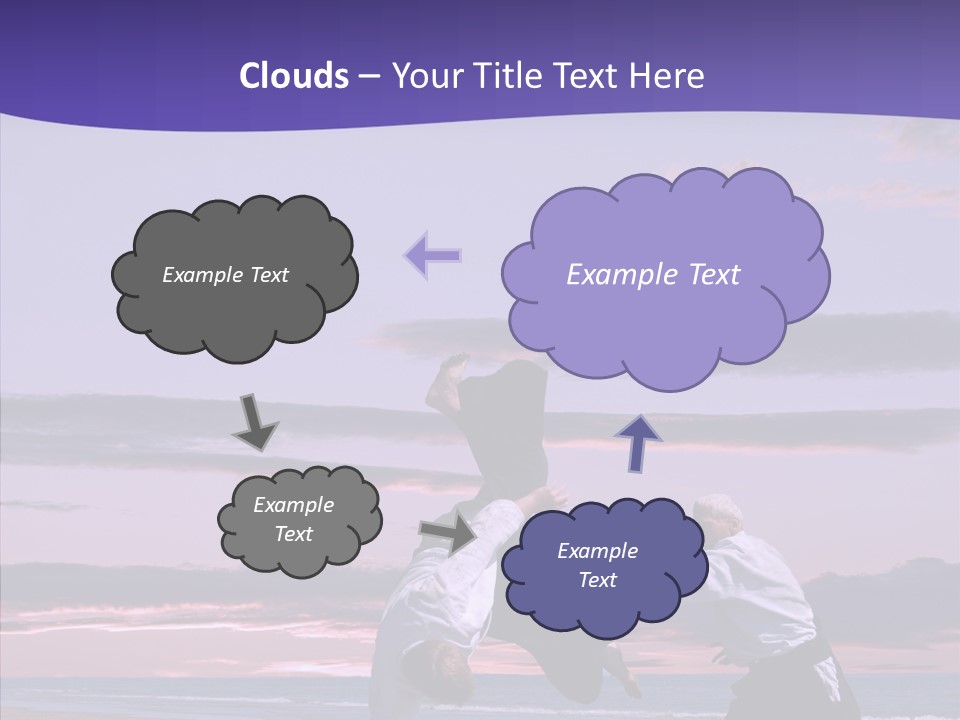 Catching Karate Martial PowerPoint Template