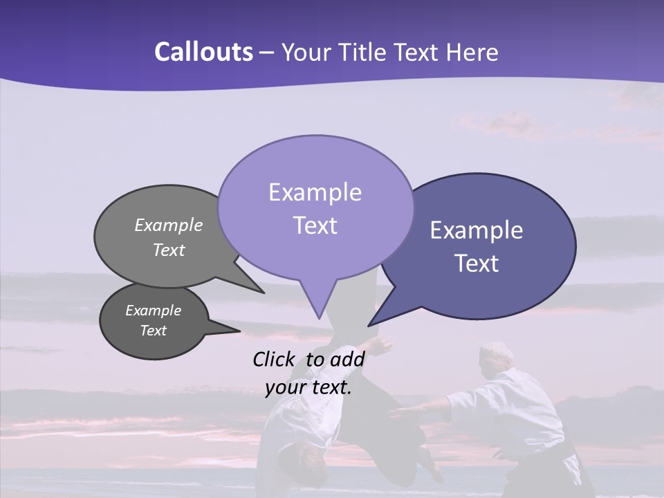 Catching Karate Martial PowerPoint Template