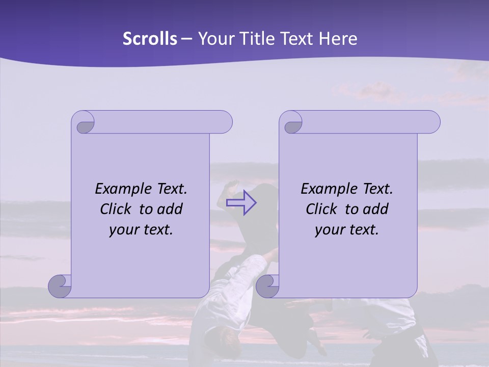 Catching Karate Martial PowerPoint Template