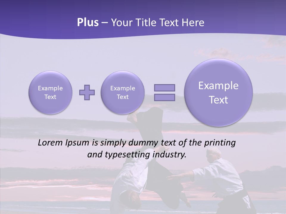 Catching Karate Martial PowerPoint Template