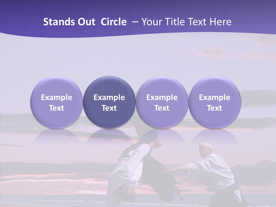 Catching Karate Martial PowerPoint Template