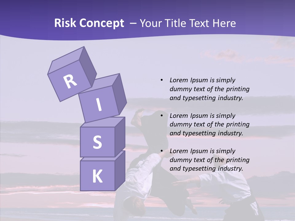 Catching Karate Martial PowerPoint Template