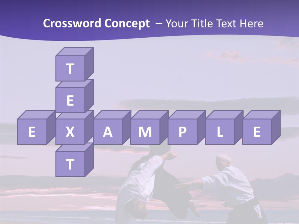 Catching Karate Martial PowerPoint Template