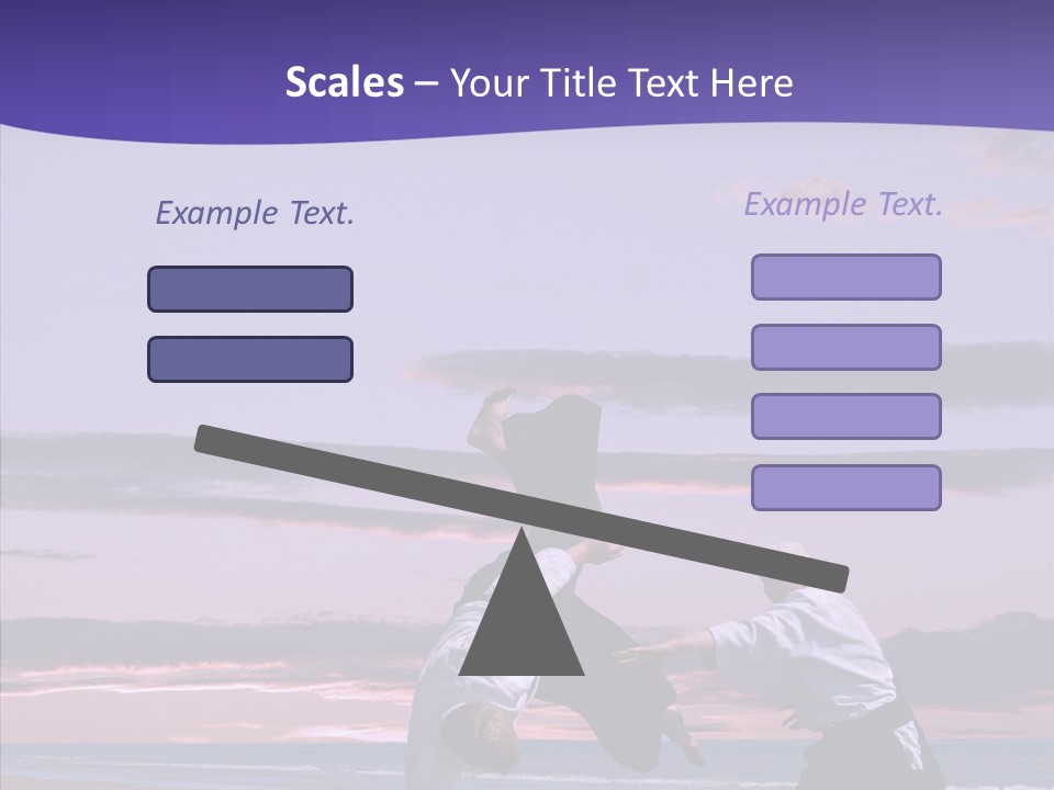 Catching Karate Martial PowerPoint Template