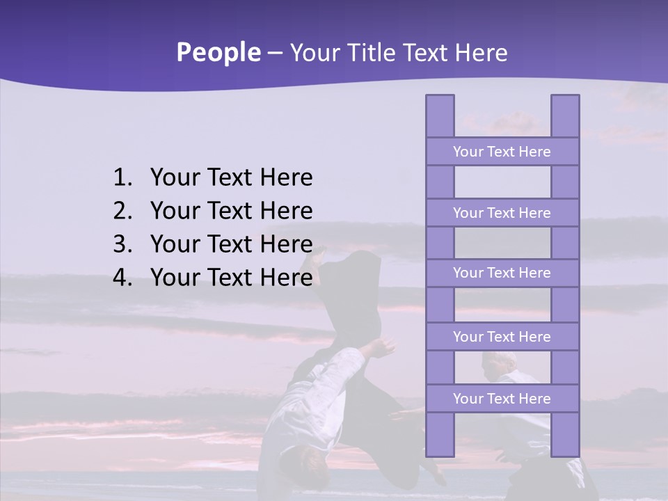 Catching Karate Martial PowerPoint Template