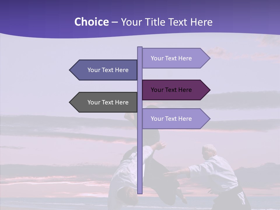 Catching Karate Martial PowerPoint Template