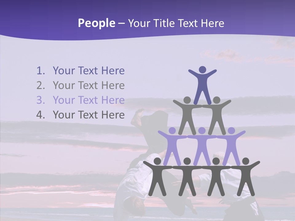 Catching Karate Martial PowerPoint Template