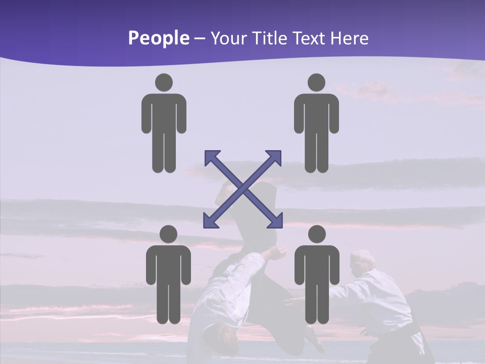 Catching Karate Martial PowerPoint Template