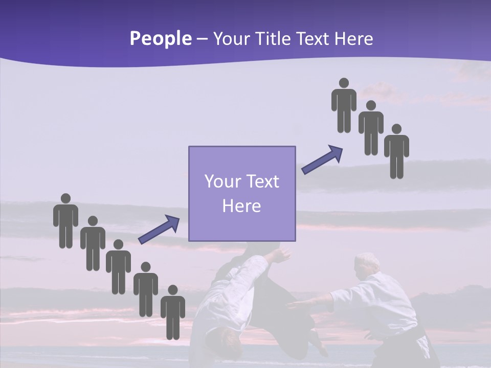 Catching Karate Martial PowerPoint Template