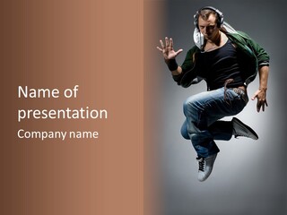 Dancer Difficult Male PowerPoint Template
