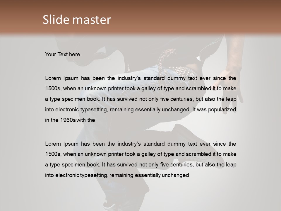 Dancer Difficult Male PowerPoint Template