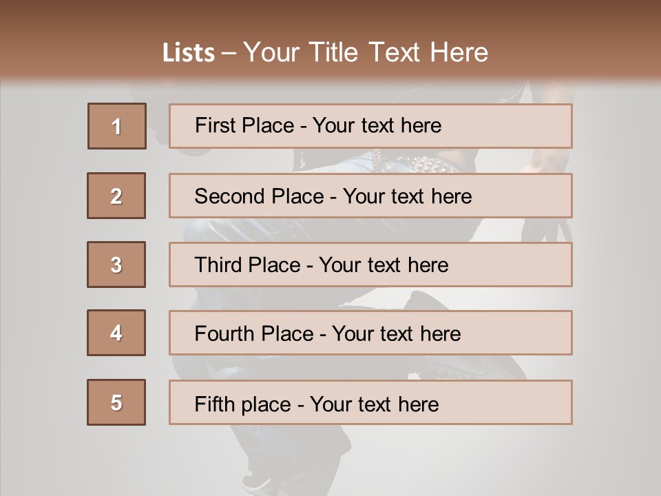 Dancer Difficult Male PowerPoint Template