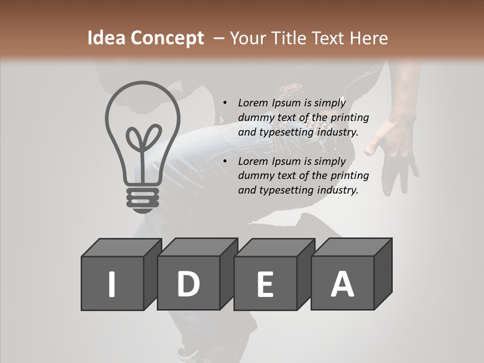 Dancer Difficult Male PowerPoint Template