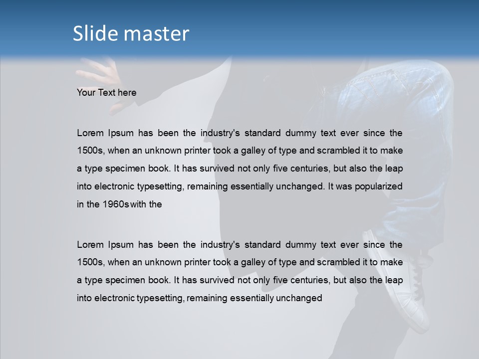 Breakdance Boy Male PowerPoint Template