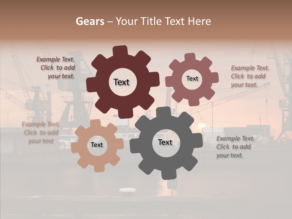 Wharf Port City PowerPoint Template