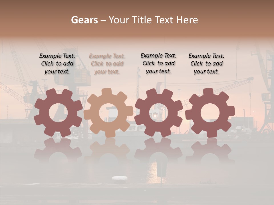 Wharf Port City PowerPoint Template