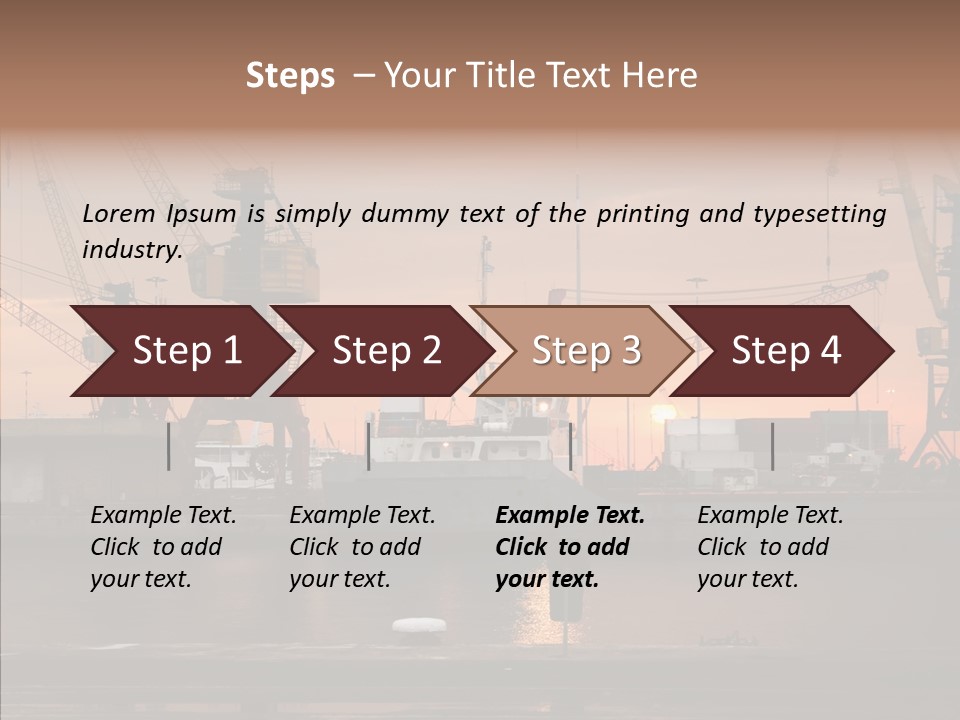 Wharf Port City PowerPoint Template