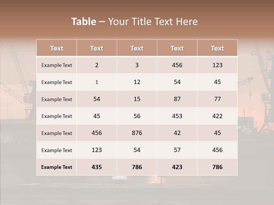 Wharf Port City PowerPoint Template