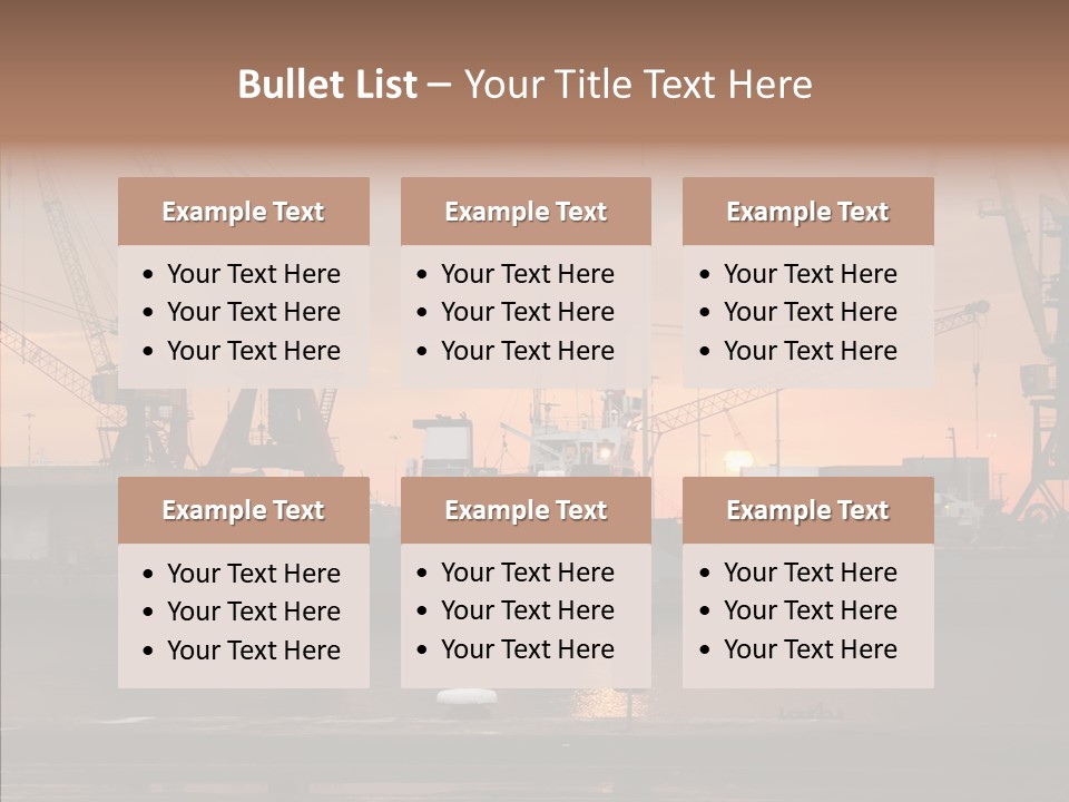 Wharf Port City PowerPoint Template
