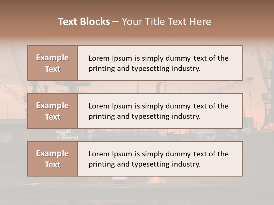 Wharf Port City PowerPoint Template