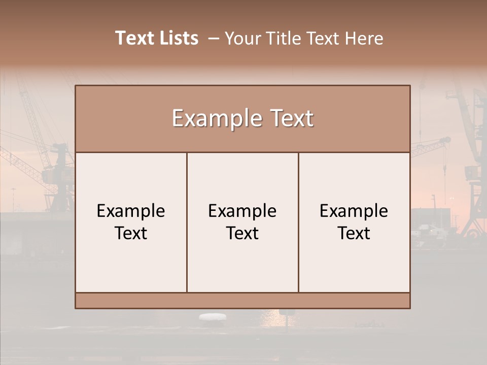 Wharf Port City PowerPoint Template