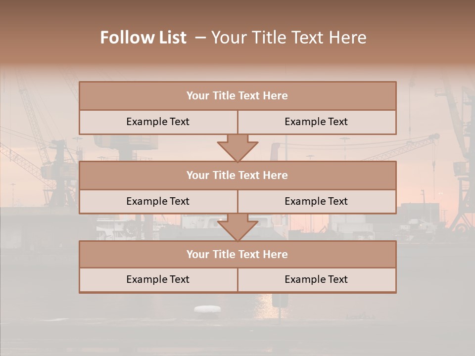 Wharf Port City PowerPoint Template