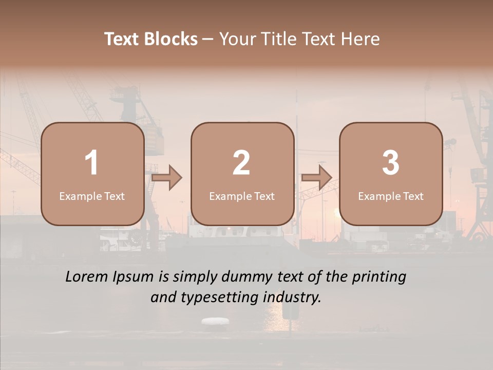 Wharf Port City PowerPoint Template