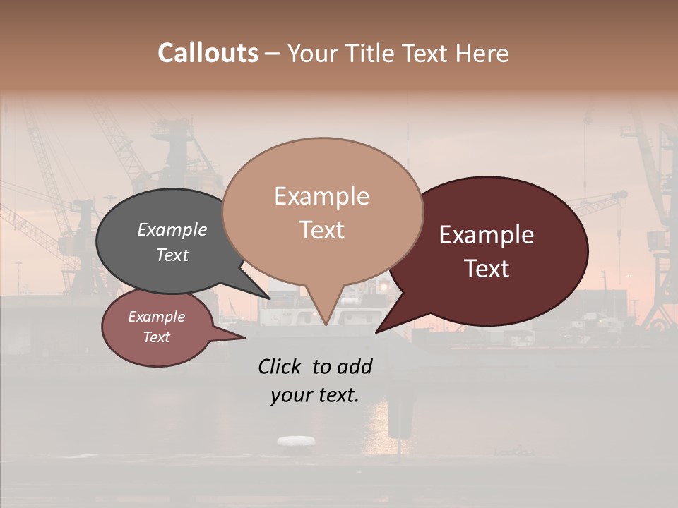 Wharf Port City PowerPoint Template