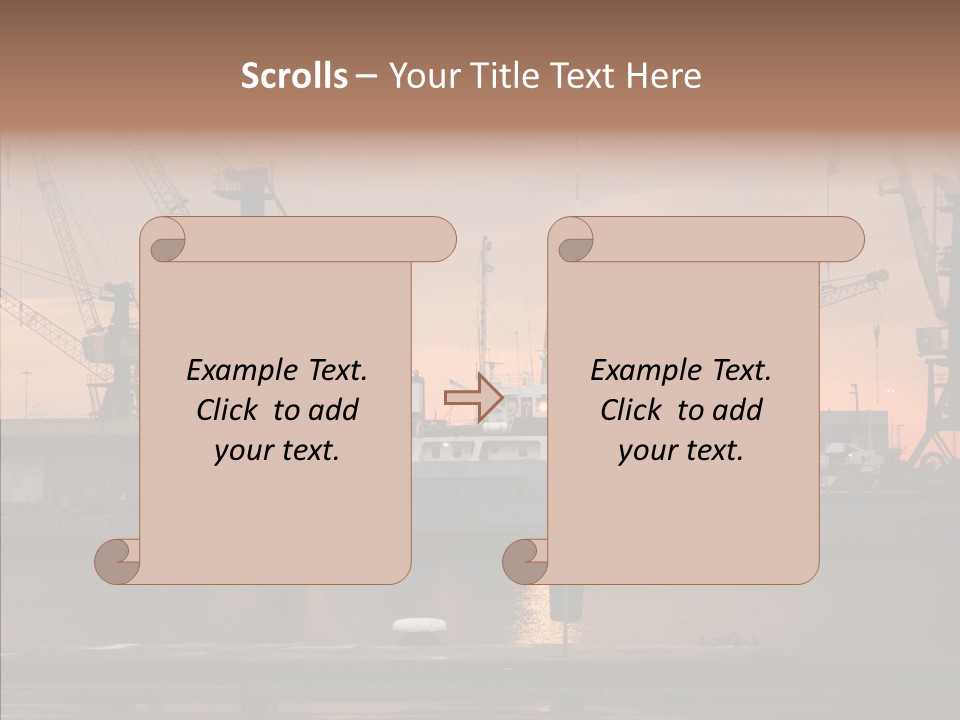 Wharf Port City PowerPoint Template