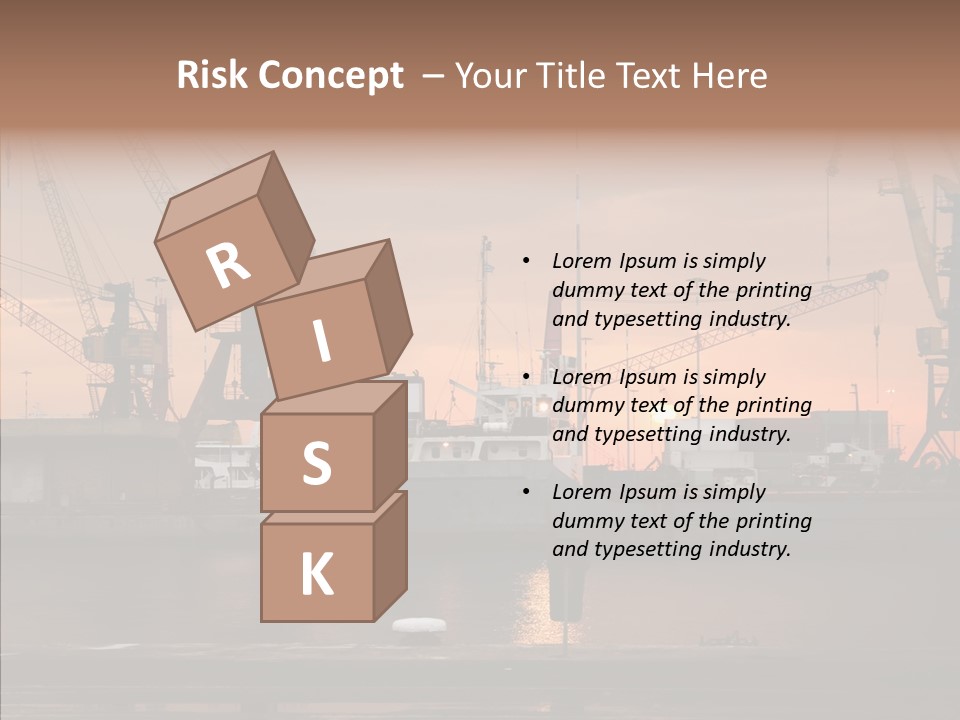 Wharf Port City PowerPoint Template