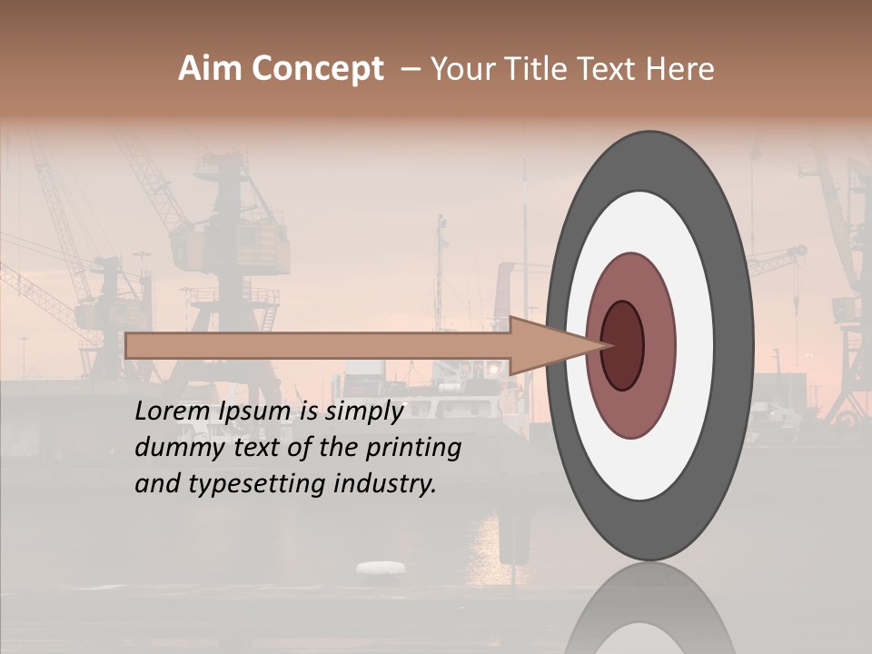 Wharf Port City PowerPoint Template