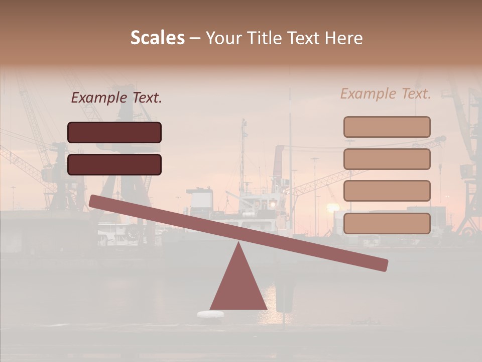 Wharf Port City PowerPoint Template