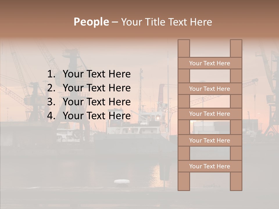 Wharf Port City PowerPoint Template