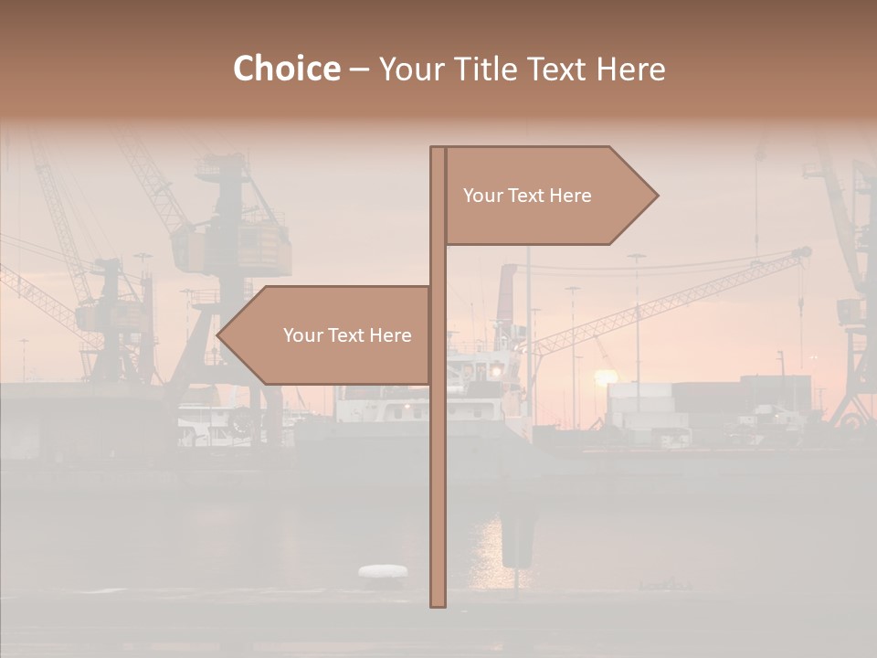 Wharf Port City PowerPoint Template
