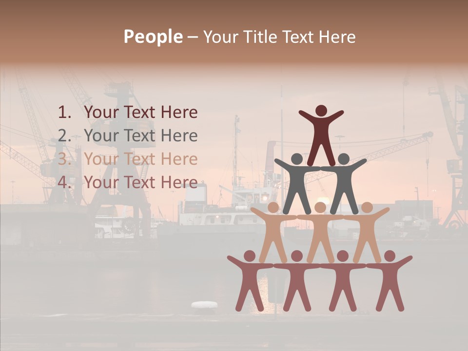 Wharf Port City PowerPoint Template